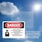 Signmission Carbon Dioxide Gas Discharge Danger Sign, Plastic, 14in W x 10in L, 2PK OS-2PACK-DS-P-1014-L-2412 - alternate 5